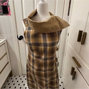 Reserva Natural Plaid Sleeveless Dress